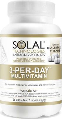 SOLAL 3-PER-DAY MULTIVITAMIN CAPSULES (90 CAPSULES)